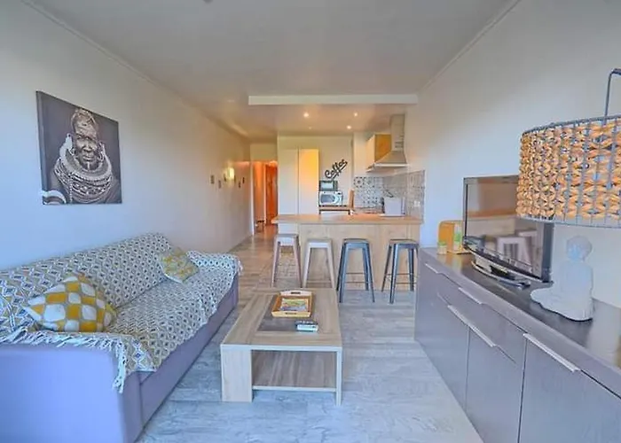 Apartamento Juan Les Pins Tanit Le Gébal Climatisé Vue Sur Piscine Antibes