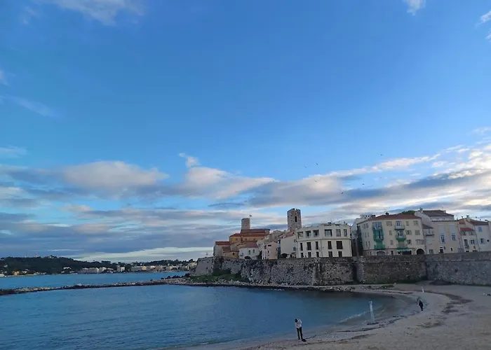 Juan Les Pins Tanit Le Gébal Climatisé Vue Sur Piscine Apartamento Antibes